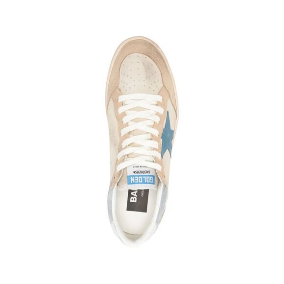 Golden Goose Women Ball Star Two-Tone Suede Sneakers With Laminated Leather Star - Picture 4 of 4